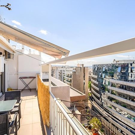 Elegant, Modern & Spacious Apartment In Thessaloniki With Balcony Exterior foto